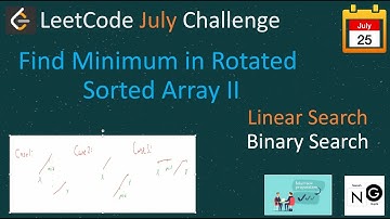 find minimum in rotated sorted array II leetcode | find minimum in rotated sorted array 2 leetcode |