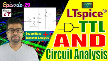 LTSpice (v24): TTL AND Gate Simulation | Response by Transient Analysis