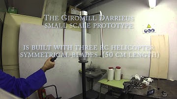Small Scale Giromill Darrieus  Wind Turbine Prototype