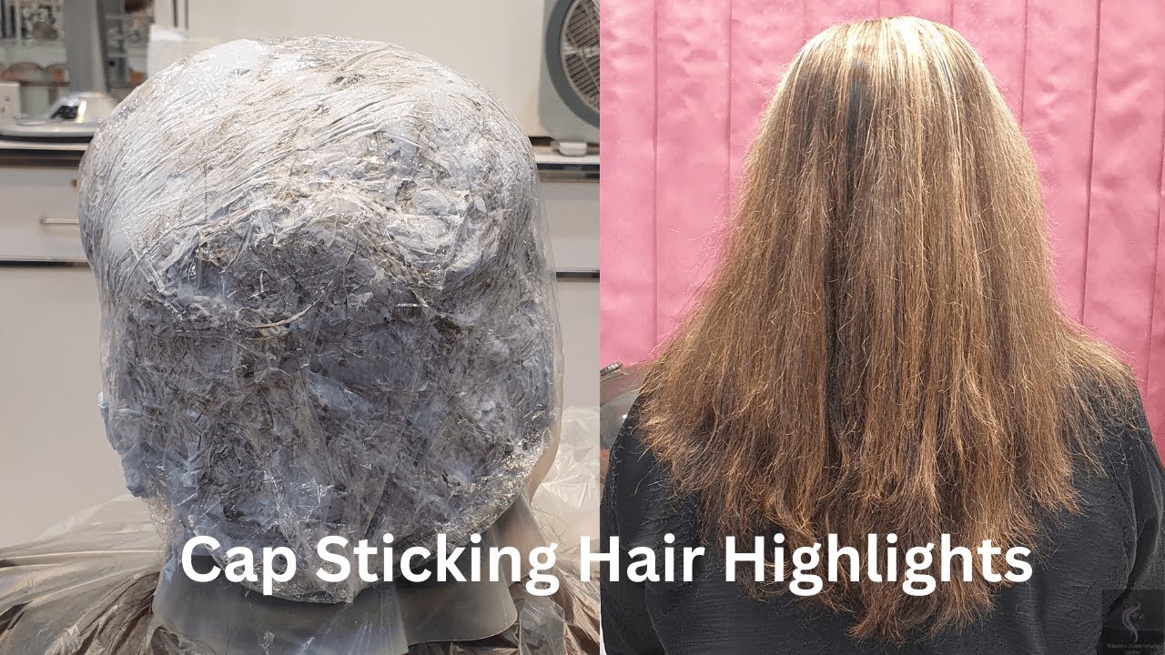 cap sticking hair highlights - YouTube