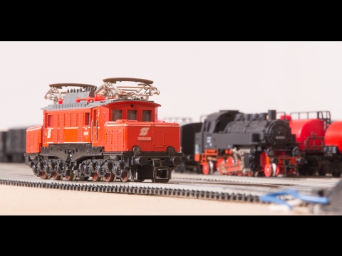 TT scale model trains 017: TT modellbahn ÖBB krokodil BR86 steamlocomotive electrolocomotive