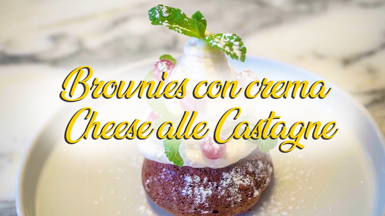 In Cucina Con Royal - BROWNIES CON CREMA CHEESE ALLE CASTAGNE