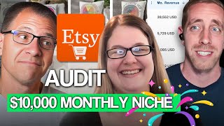 Her $10k Per Month NEW Niche Revealed | Etsy Shop Audit
