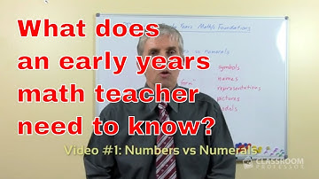 Mathematics Foundations: Part 1 "Early Years Mathematics Foundations" [FREE MATH PD FOR TEACHERS]