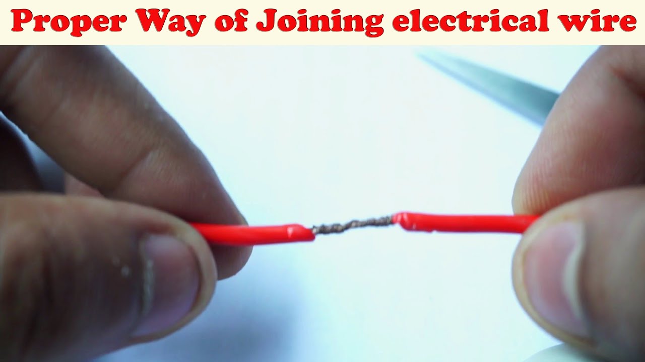 Proper Way of Joining Electrical Wire YouTube