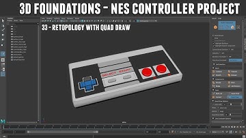 3D Foundations - Modeling an NES Controller with Maya and Substance Painter 33