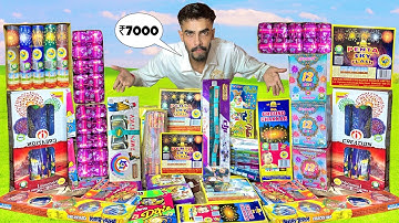Cheapest New Unique Crackers Stash Shopping & Different Fireworks Testing 2025 & Diwali Ke Patakhe