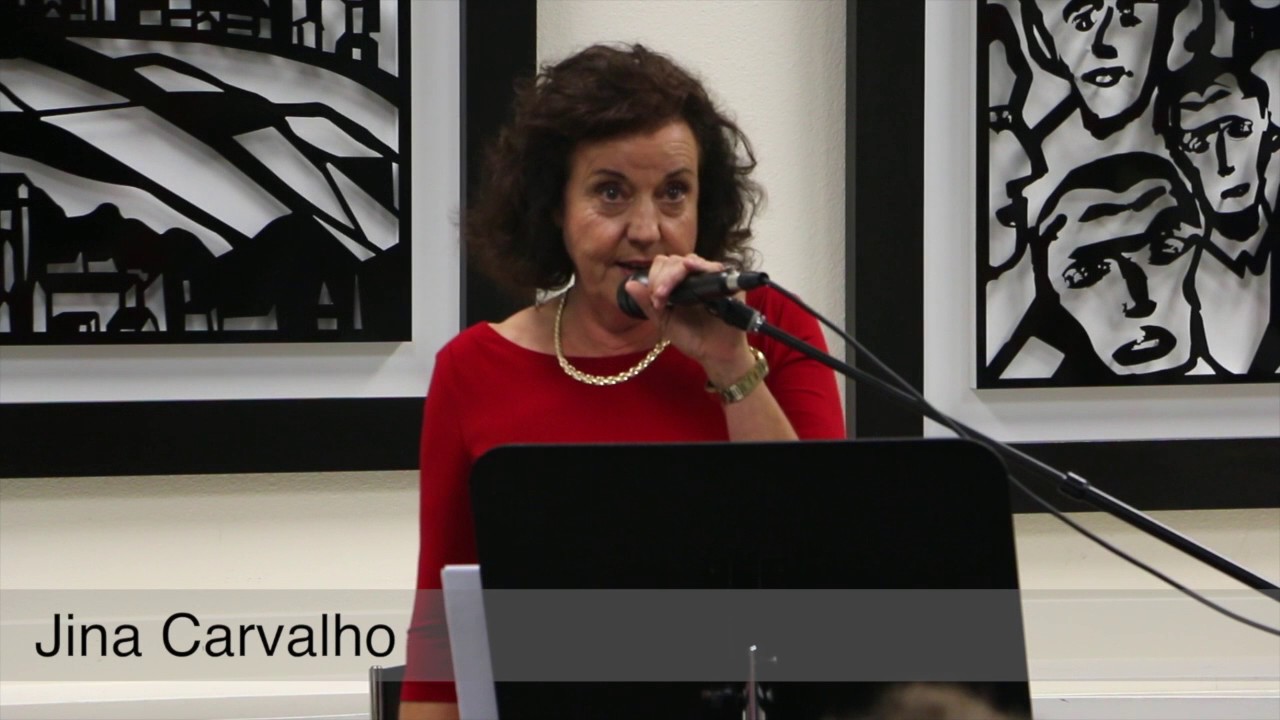 Jina Carvalho Reading Poetry at Robert Firestone Art Gallery