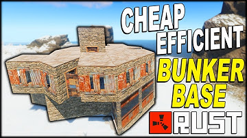 CHEAP EFFICIENT BUNKER BASE! - SOLO/DUO/TRIO - RUST BASE DESIGN 2020 - (FULL TUTORIAL)