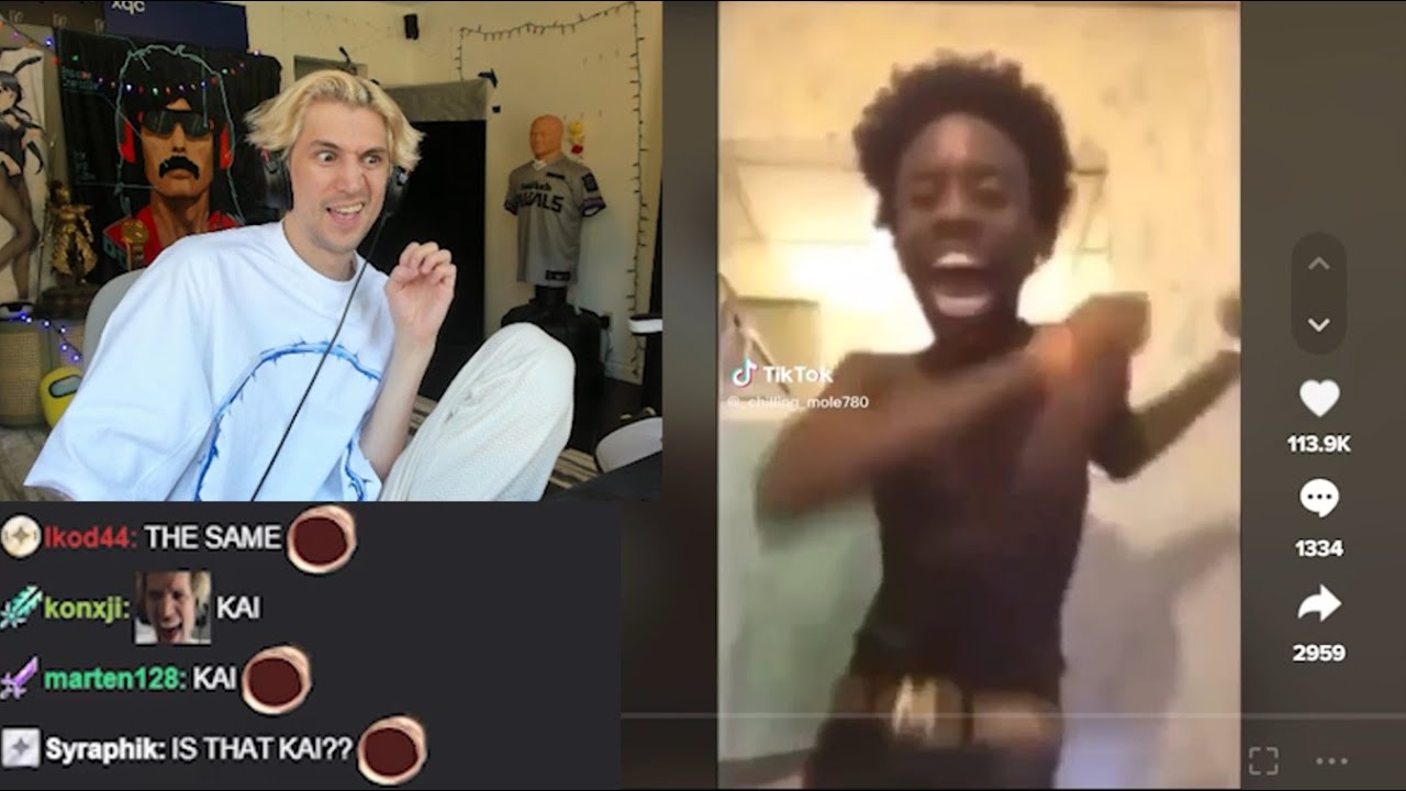 xQc Reacts to Old Video of Kai Cenat - YouTube