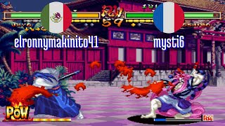 FT3 @samsh5sp: elronnymakinito41 (MX) vs mysti6 (FR) [Samurai Shodown V SP samsho5 Fightcade] May 17