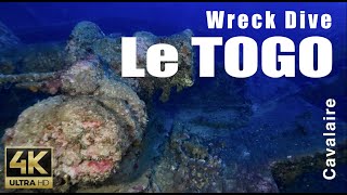 Plongée sur l'épave du TOGO  Cavalaire VAR (wreck dive)
