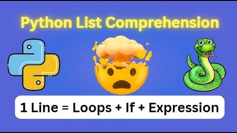 💻Python List Comprehension Explained with Animation | Learn in 5 Minutes🐍❤️