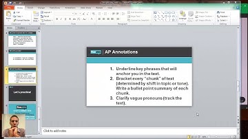 AP Lang: Basics of Multiple Choice and Annotating