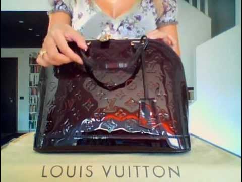 Louis Vuitton Alma Vernis Amarante PM Leather