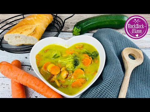 Video: Wie Man Mango-, Brokkoli- Und Ingwer-Curry-Suppe Macht Make