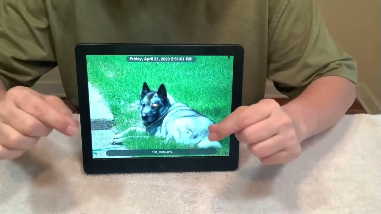 Pix Star 10 inch WiFi Digital Picture Frame, Share Videos and Photos