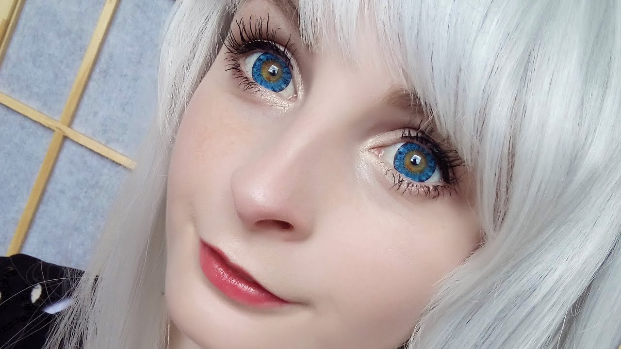 I.Fairy Super Crystal Blue lenses review / Lena - YouTube