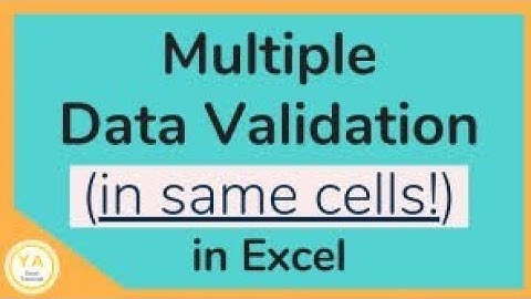 Multiple Data Validation with Input & Error Message #excel #exceltutorial #exceltips #misjob