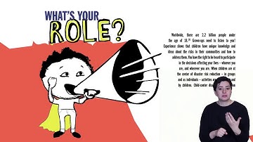 Sendai Framework for Children Sign language and audio description