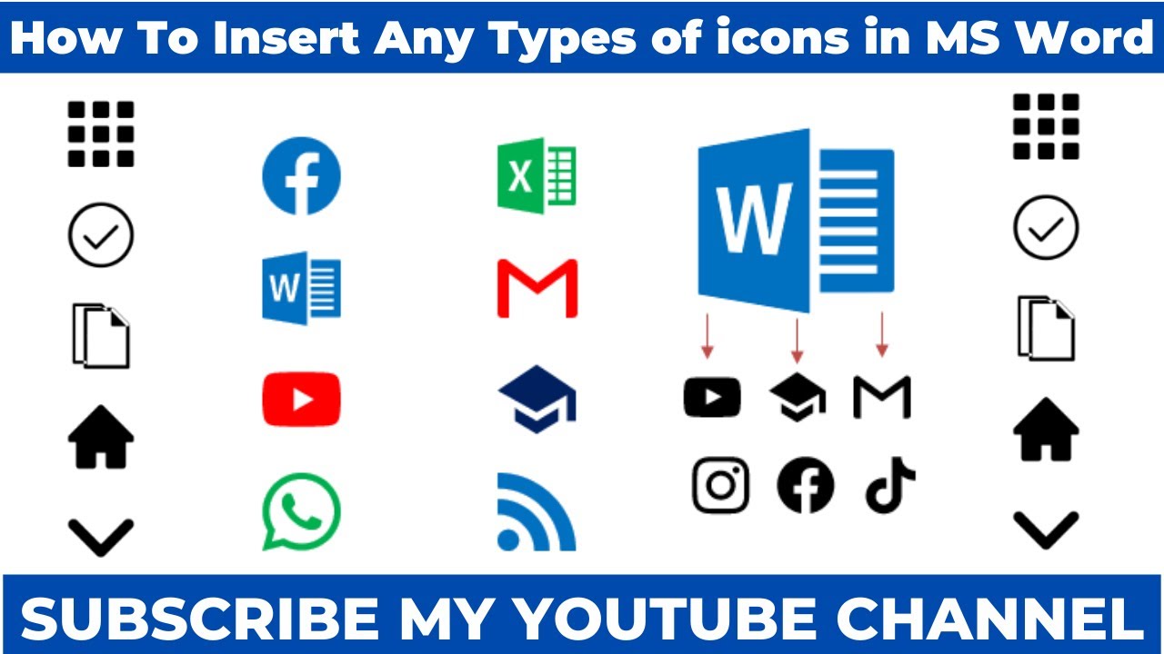 Copy Icon In Ms Word How to insert any type of icons in MS Word |Microsoft Word 2019| in ...