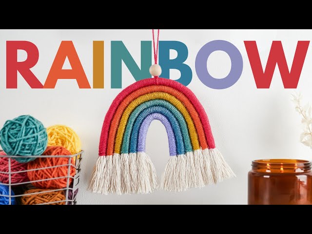 DIY Rainbow Wall Hanging – Savlabot