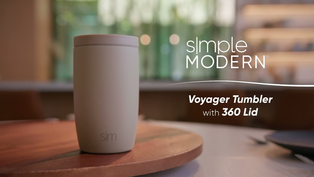 simple modern voyager tumbler clean coffee 360｜TikTok Search