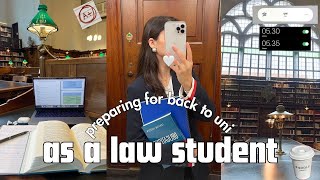 preparing for back to uni 📚 tips to getting straight A's effortlessly, productive habits, law school