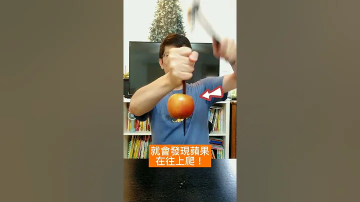 蘋果也往高處爬?! 怎麼會這樣~🎶 #科學小實驗 #優質陪伴 - 天天要聞