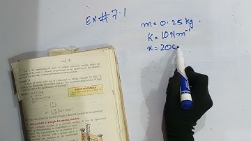 Ch#7 Oscillation | Example 7.1 | Lecture#3 | 1st year Physics | Balochistan Board | Online Education