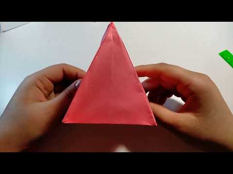 ОБЪЕМНЫЙ 3D ТРЕУГОЛЬНИК ИЗ БУМАГИ Paper Pyramid Easy Tutorial - How to make an Origami 3D Pyramid