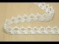 Ленточное кружево кайма вязание крючком  Crochet Lace Braid Ribbon Tape Tutorial