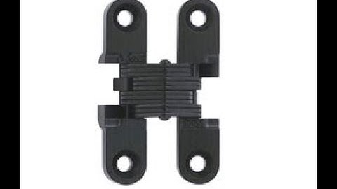 Soss 101CUS19 Invisible Hinge 101 Series US19   Black E Coated