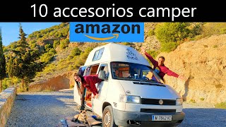 10 accesorios CAMPER de Amazon IMPRESCINDIBLES en nuestra FURGO
