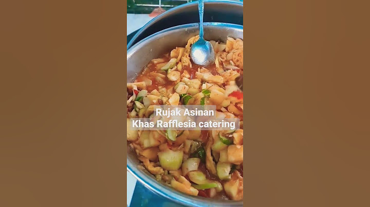 Rujak Asinan khas Rafflesia Catering Palembang.. Bikin nagih euy.. 😂😂😅😅😎😎