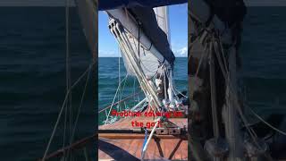 Sails up and we are off SV Awaitea #vlog #sailing