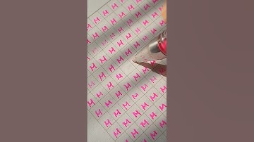 From M… to M. The Perfect Loop #handwriting #calligraphy #ocd #calming #satisfying #ocd  #relaxing