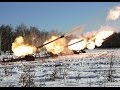 Залп тяжелой гаубичной батареи Армия России