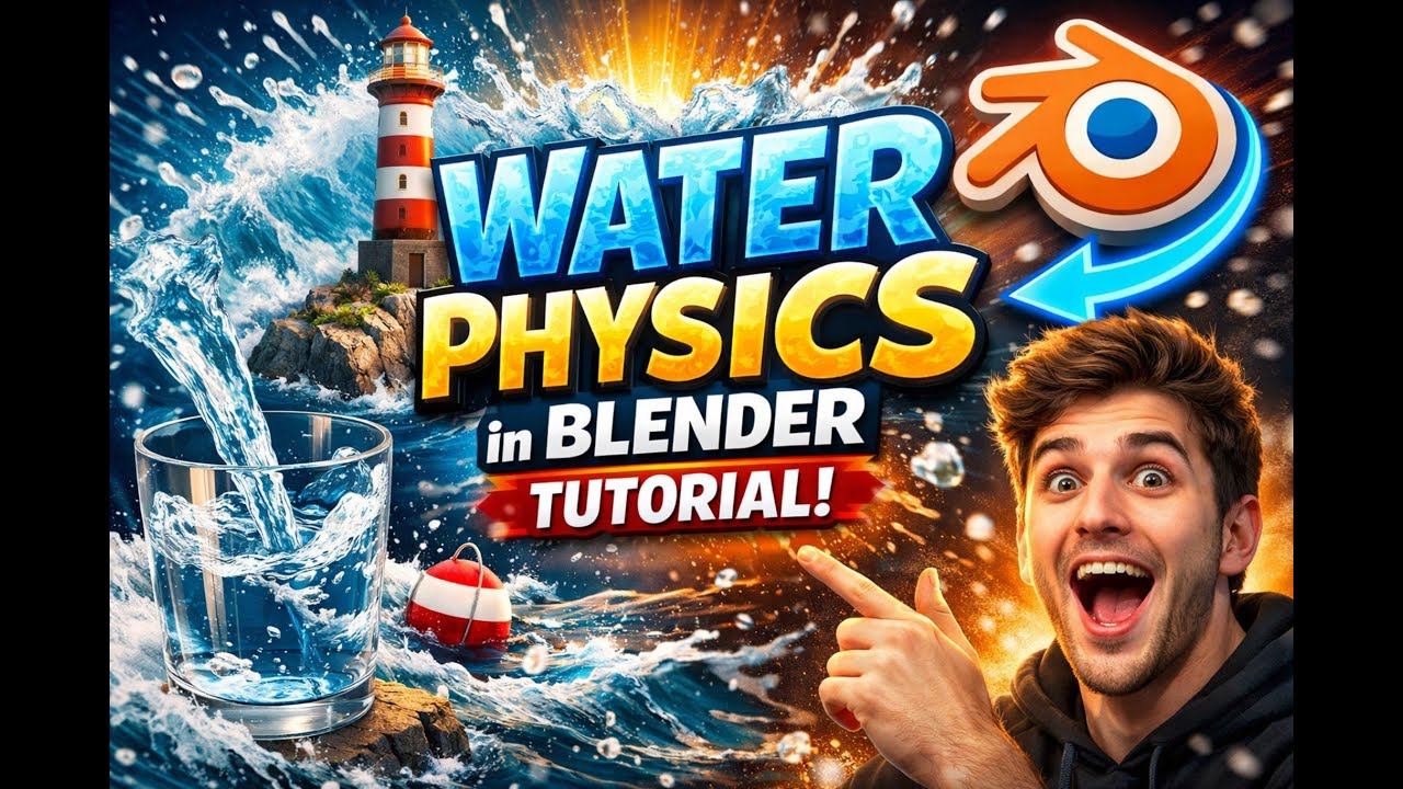 How to Make physics water in Blender (Best Tutorial)