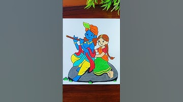Shree Radhe Krishna drawing 🥰❤️ || Comment Next :-❓|| #radhakrishna #trending  #drawing #shorts