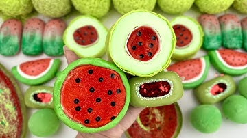 Clay cracking 🍉 Crushing soap boxes with slime and glitter 🍉 Cutting soap 🍉 Satisfying video ASMR 🍉