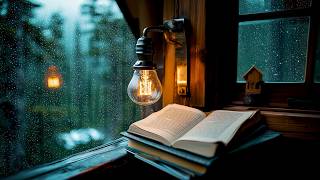 Information LIVE🔴Study or work with raind sound in a cozy attic room in the Forest Update