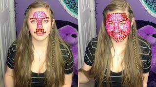 Full Face of Heart Rhinestones | A Homage to Jenna Marbles