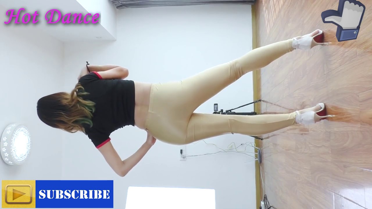 E232 Hot chinese girl dancing High Heels in leather pants leather leggings pantyhose hot girl summer lyrics megan