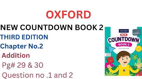 New Oxford Countdown Book 2 Third Edition Page 29 & 30 Question no 1 and 2