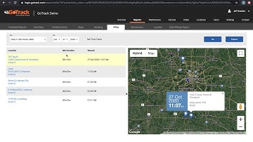 GoTrack: How to Access the Idle report