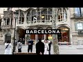 Early Morning Walking Tour in Barcelona, Spain - 4K HDR