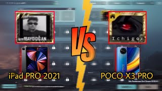 POCO X3 PRO vs iPad PRO 2021 PUBG MOBİLE 90 FPS vs 60 FPS