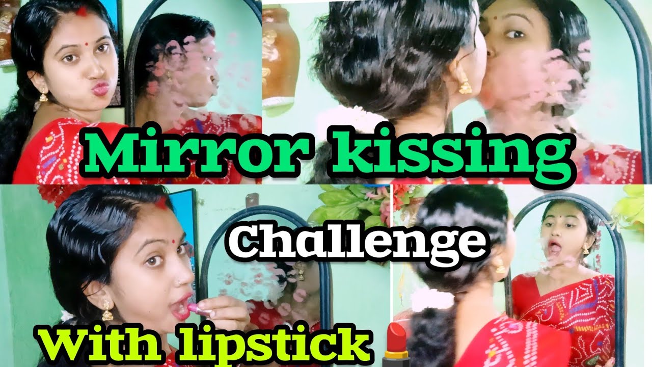 Mirror Kissing challenge 💋 Kissing Challenge vlog Mirror ke sath