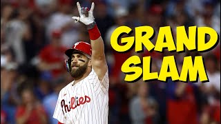 BRYCE HARPER HITS A GRAND SLAM - PHILLIES WIN ELEVEN STRAIGHT GAMES AT HOME